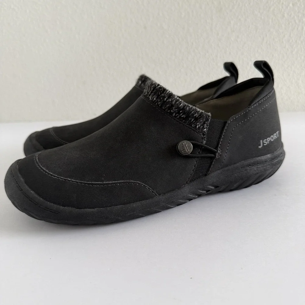 JSport Womens 7 Alice Fur Winter Memory Foam Slip On Shoes